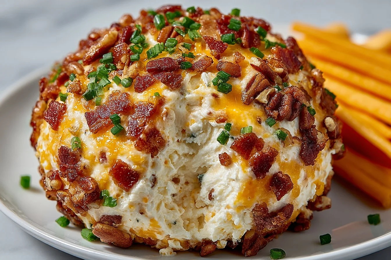 Bacon Ranch Cheese Ball – The Ultimate Party Dip!