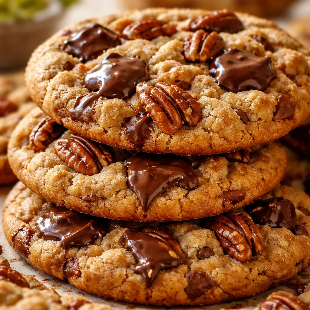 Bakery-Style Milk Chocolate Pecan Cookies