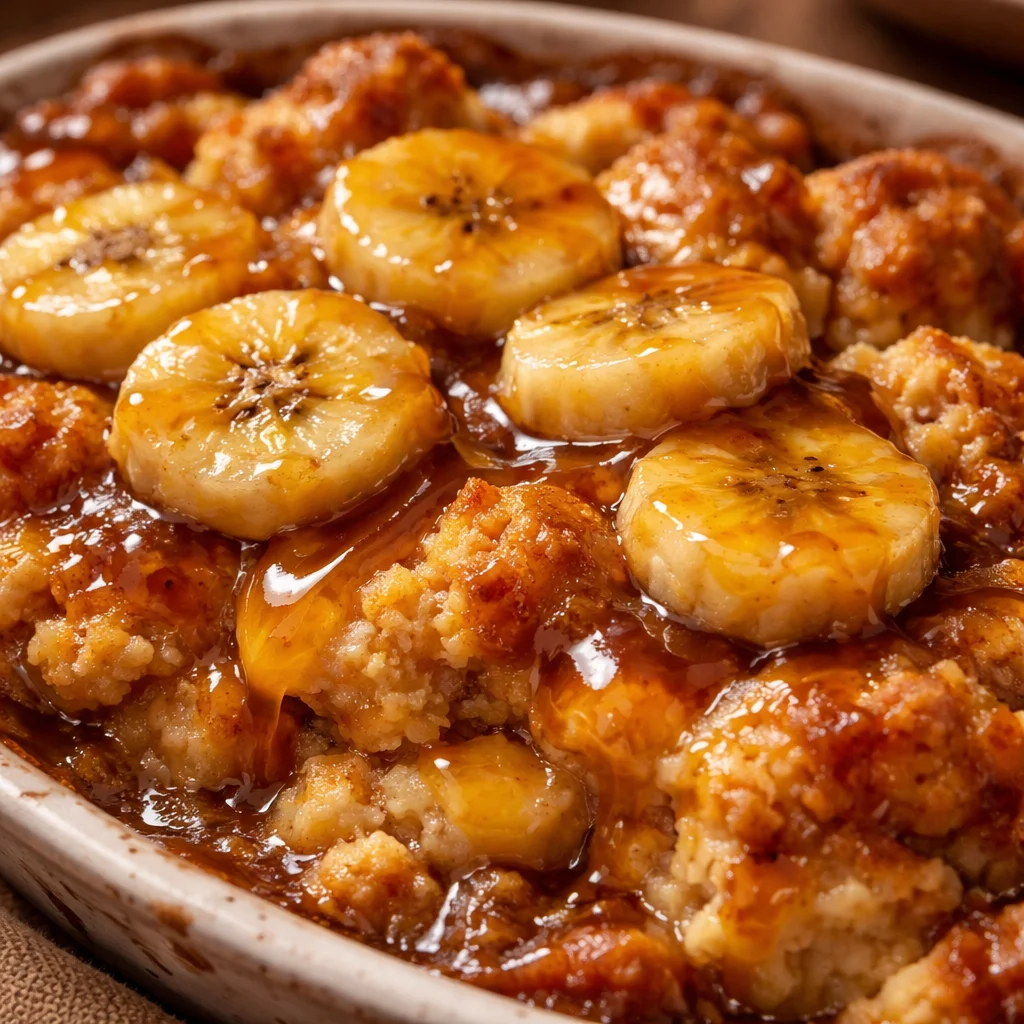 Bananas Foster Cobbler