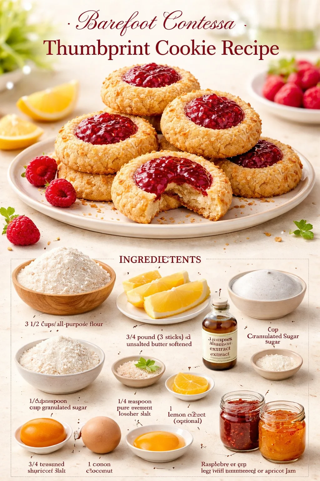 Barefoot Contessa Thumbprint Cookie Recipe