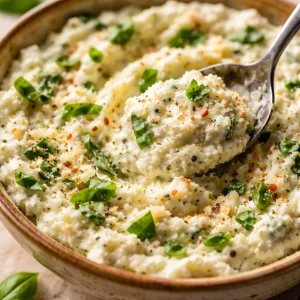 Best ricotta cheese mixture for lasagna and pasta dishes in a bowl