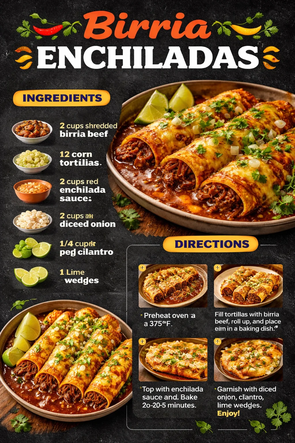 Birria Enchiladas