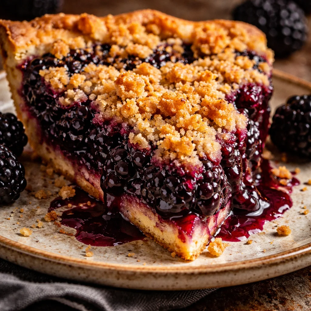 Blackberry Crumble Pie