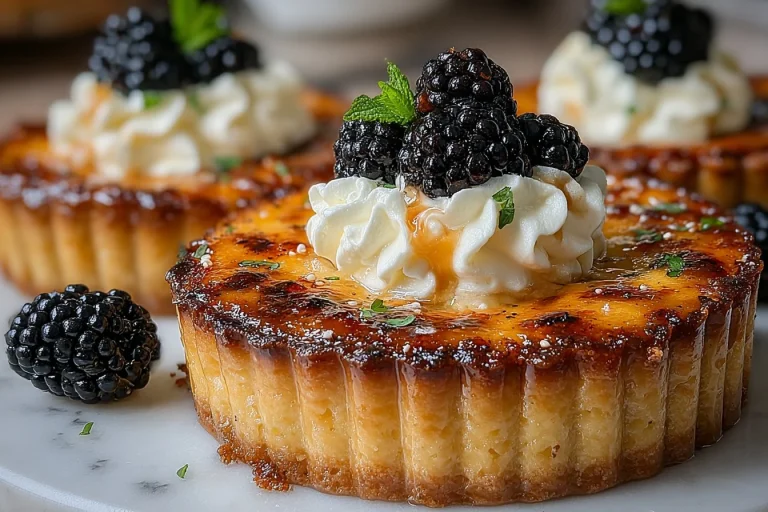 Gourmet Blackberry Earl Grey Tarts with fresh blackberries and Earl Grey tea flavor