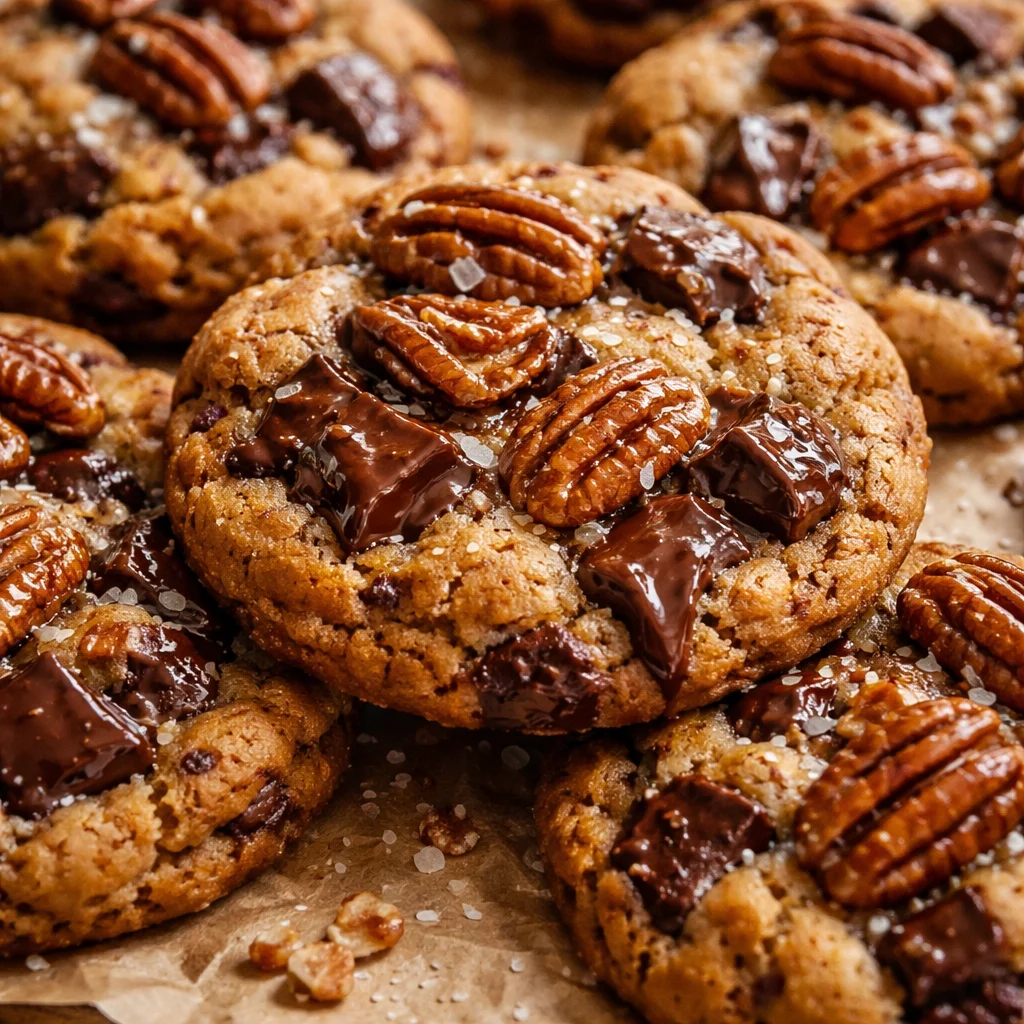 Delicious butter pecan cookies with a buttery flavor and crunchy pecans