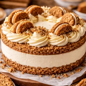 Delicious homemade cheesecake topped with fresh berries and mint leaves