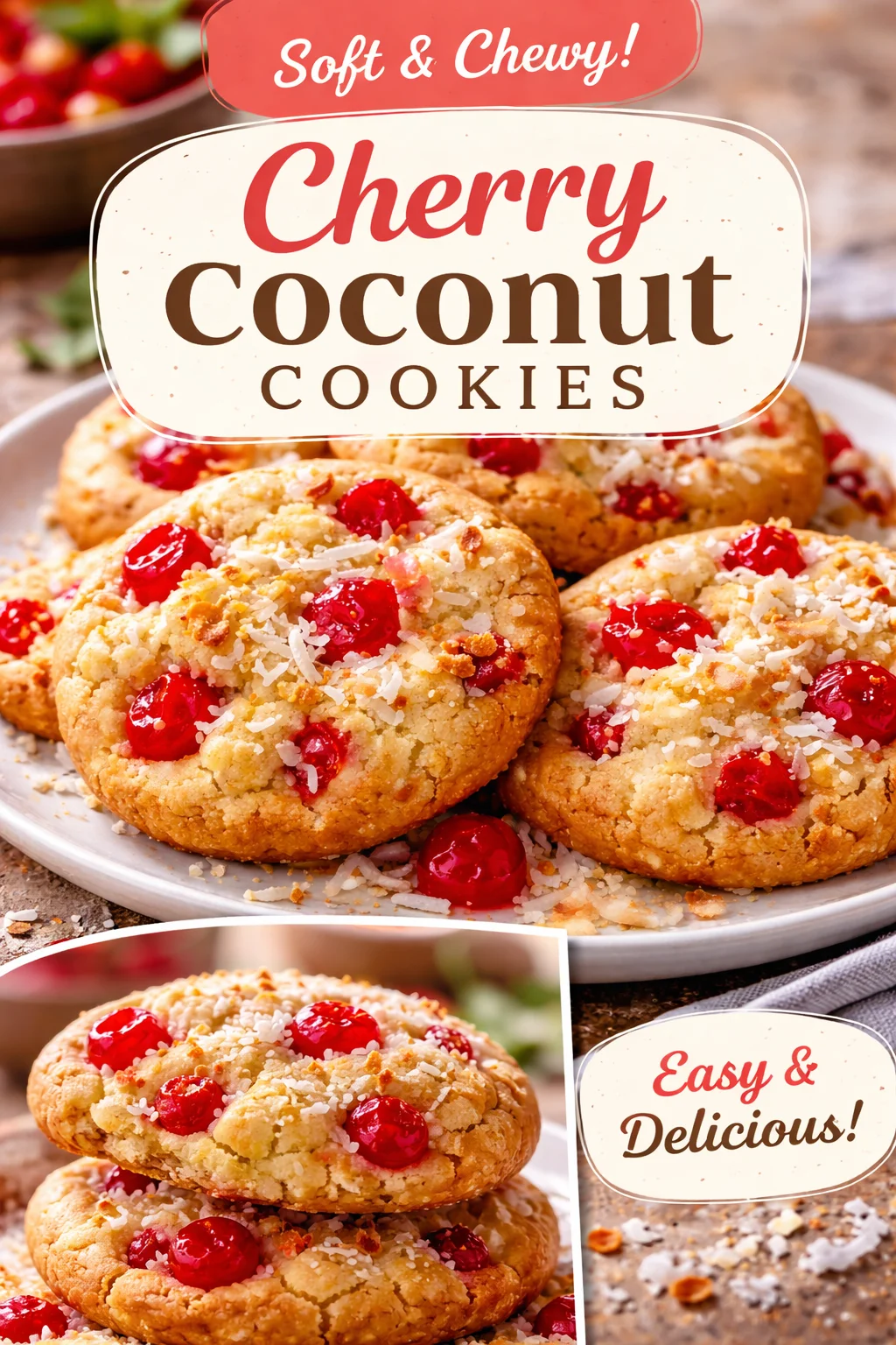 Cherry Coconut Cookies