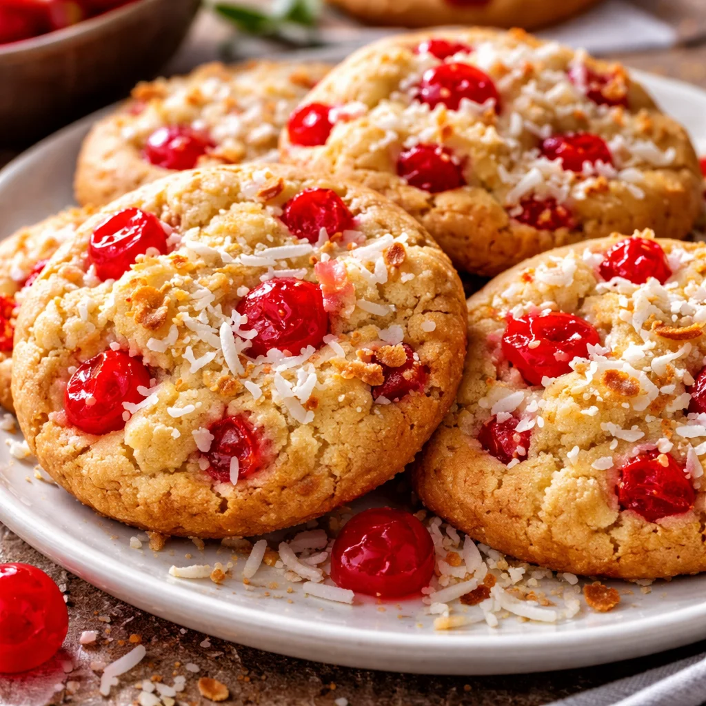 Cherry Coconut Cookies