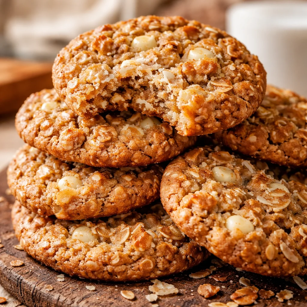 Chewy Coconut Oatmeal Dishpan Cookies - Meemaw Eats