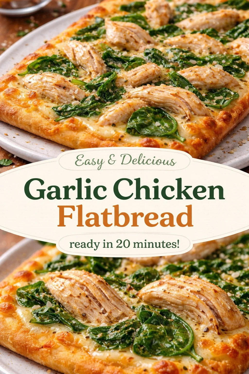 Chicken Alfredo Flatbread