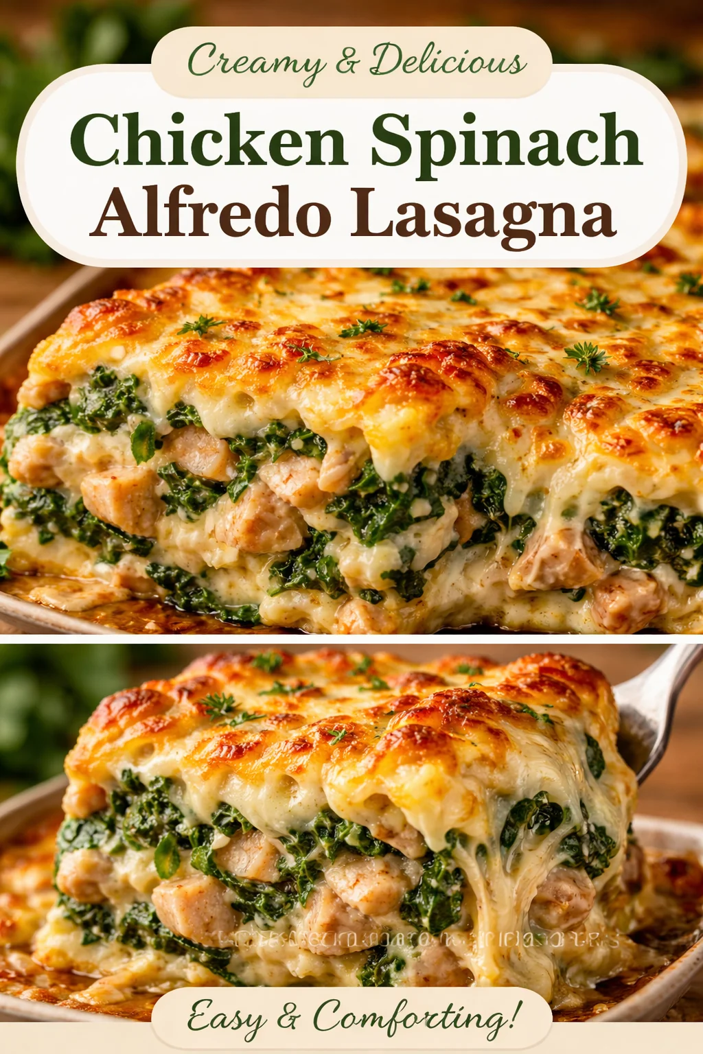 Chicken and Spinach Casserole with Cream Cheese