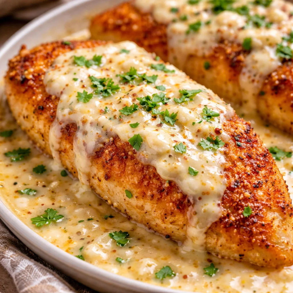 Chicken with Creamy Garlic Sauce