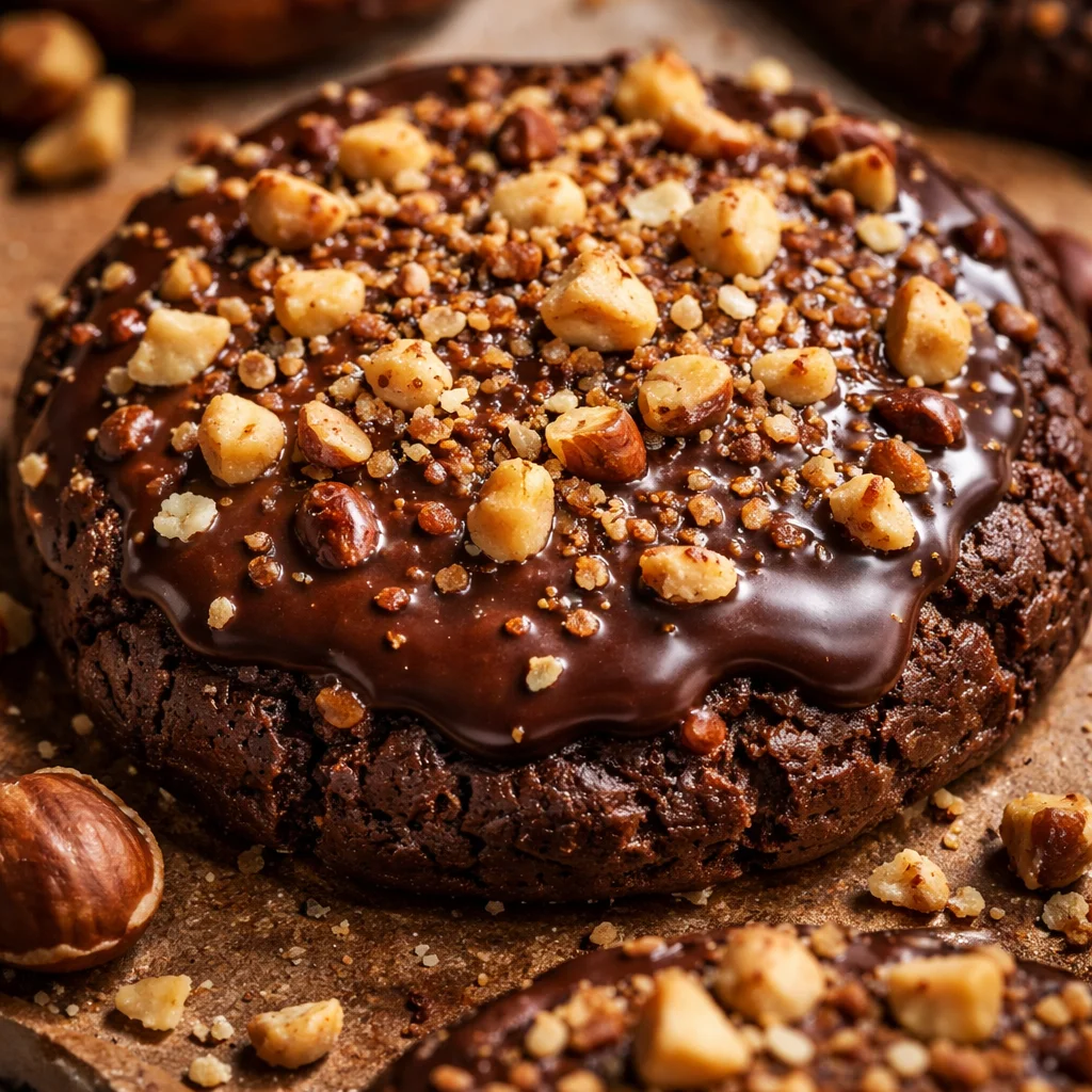 Chocolate Hazelnut Crunch Cookies