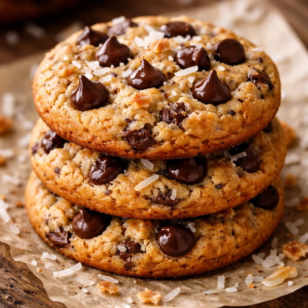 Freshly baked coconut flour cookies on a cooling rack.