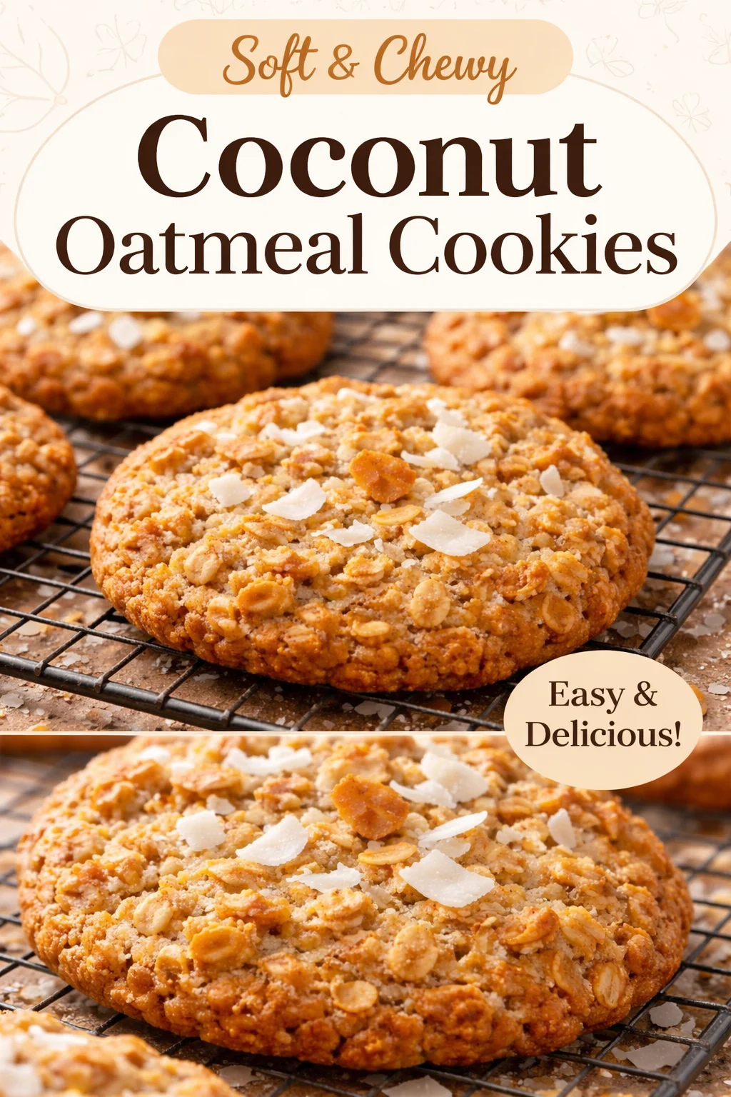Coconut Oat Cookies | Oatmeal Coconut Cookies, Coconut Oatmeal, Oatmeal Cookies