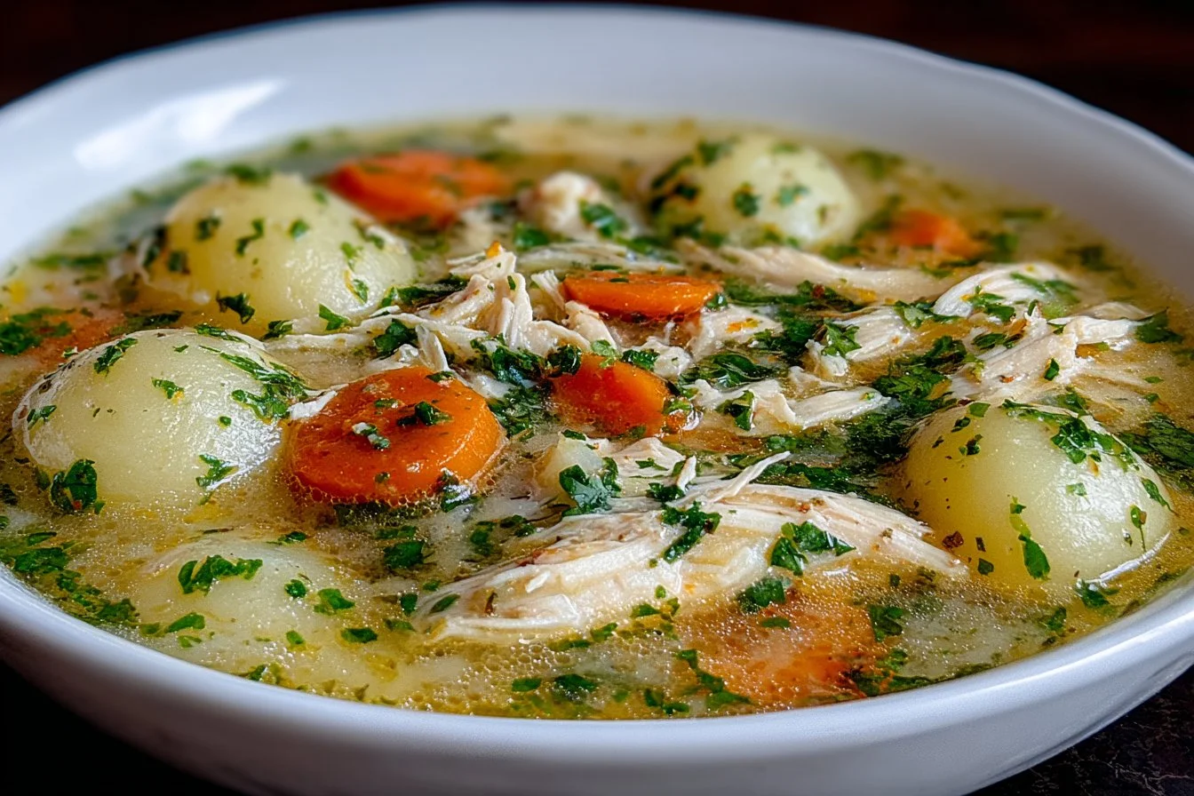Comforting Chicken Soup with Potatoes