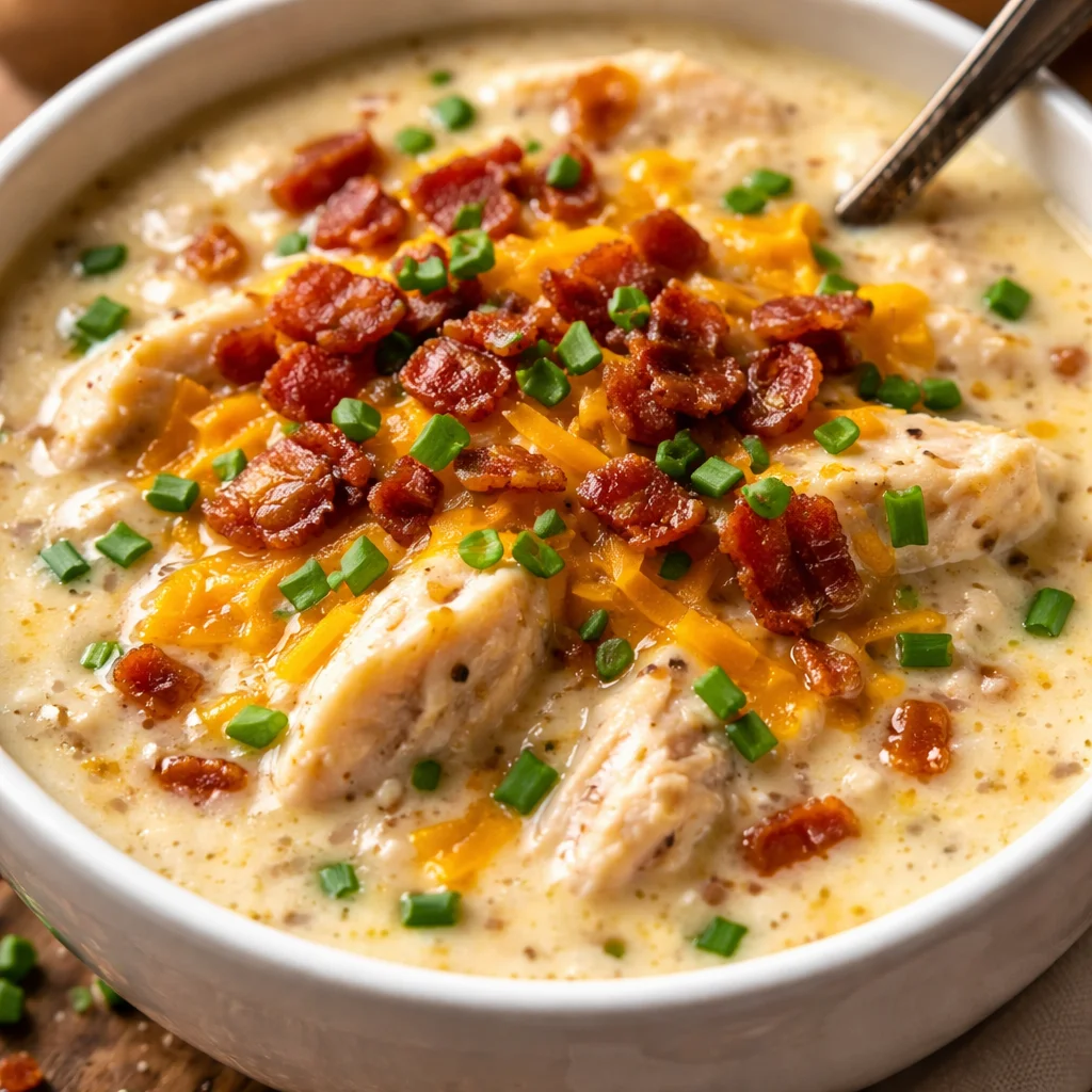 Creamy Keto Chicken Cream Cheese Soup