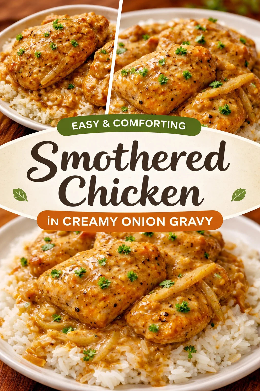 Creamy Smothered Chicken and Rice