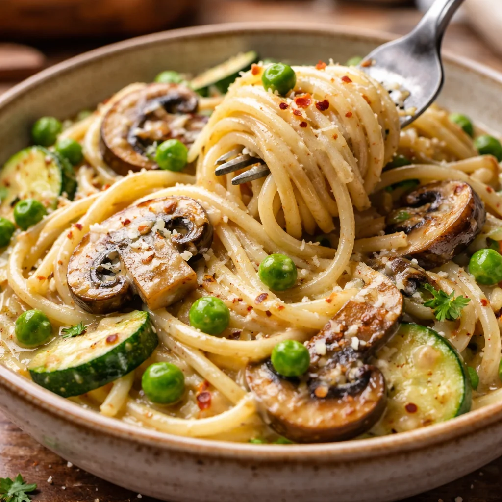 Creamy Vegetable Spaghetti