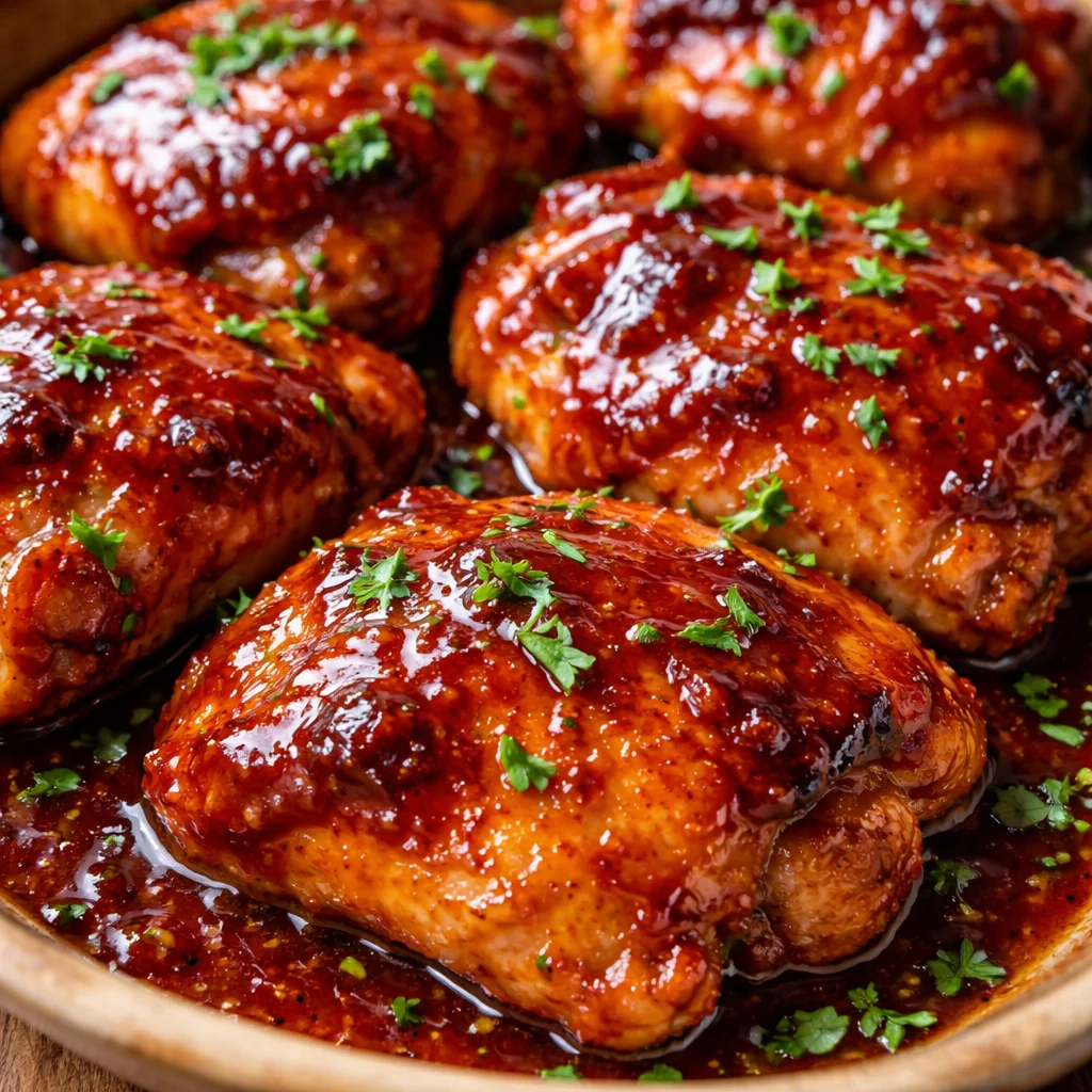 Crock Pot BBQ Boneless Skinless Chicken Thighs