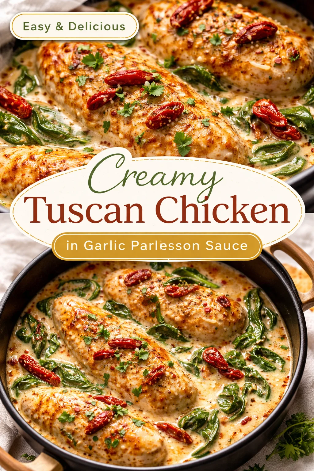 Crock Pot Creamy Tuscan Garlic Chicken