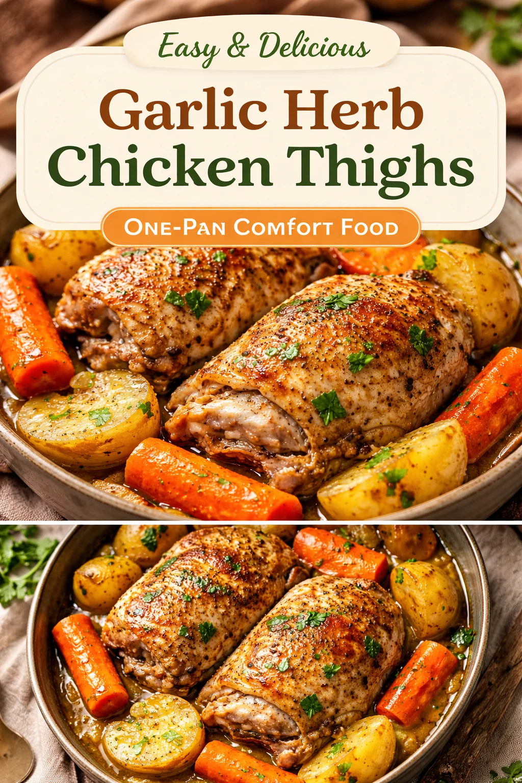 Delicious Crockpot Chicken and Potatoes dish ready to serve.