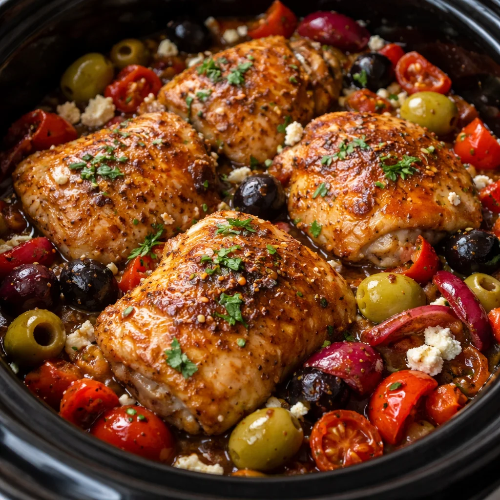 Crockpot Greek Chicken