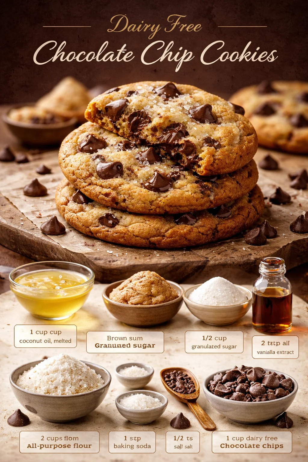 Dairy Free Chocolate Chip Cookies