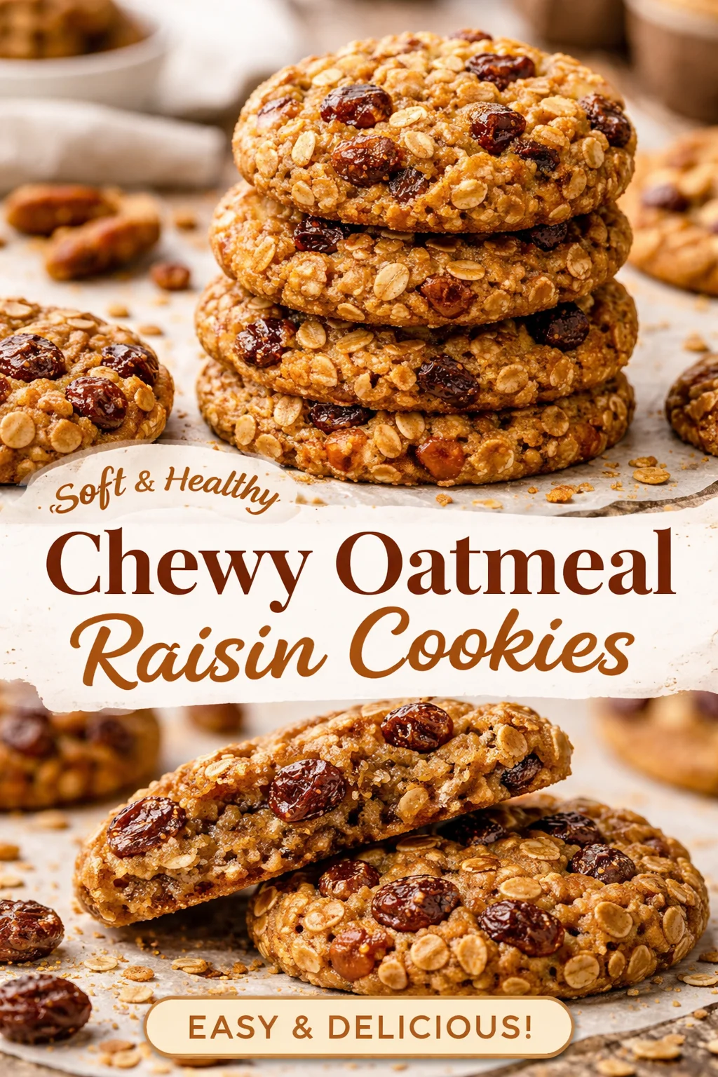 Date Oatmeal Breakfast Cookies