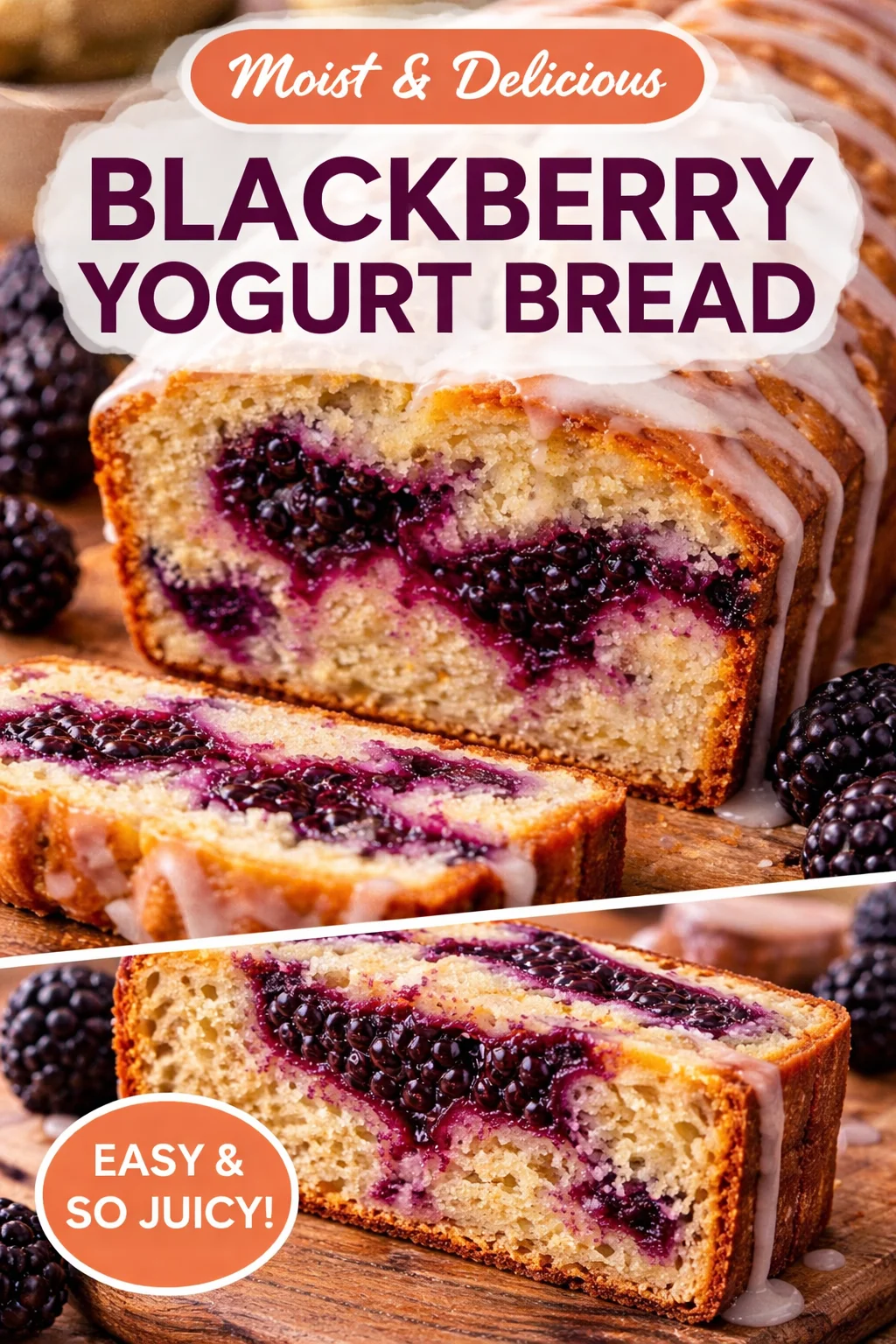 Delicious Blackberry Loaf: A Moist Bread Recipe