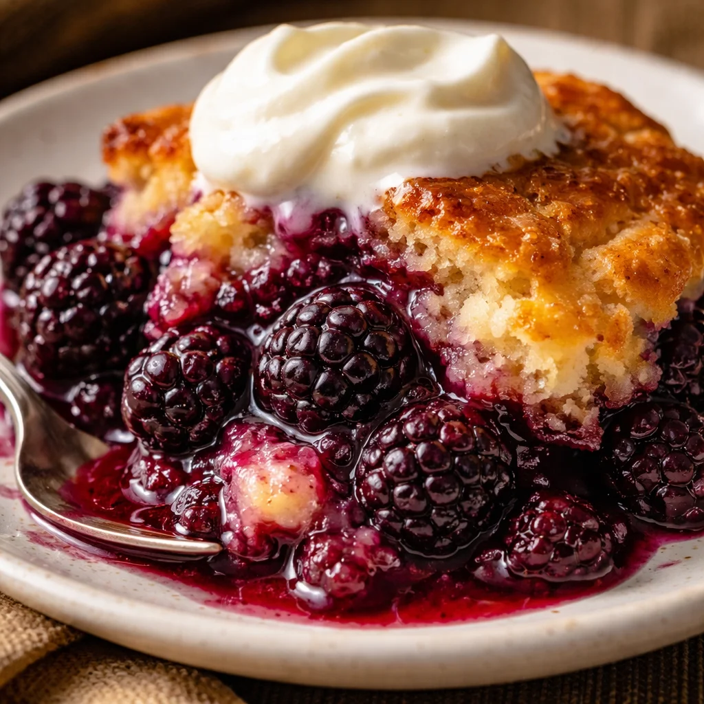 Easiest Blackberry Cobbler