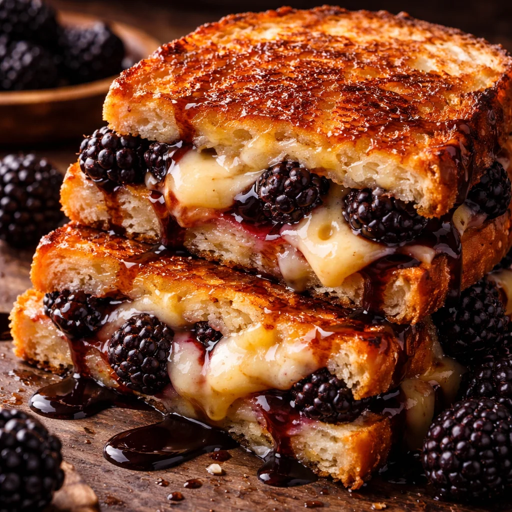 Easy Balsamic Blackberry Bliss Grilled Cheese