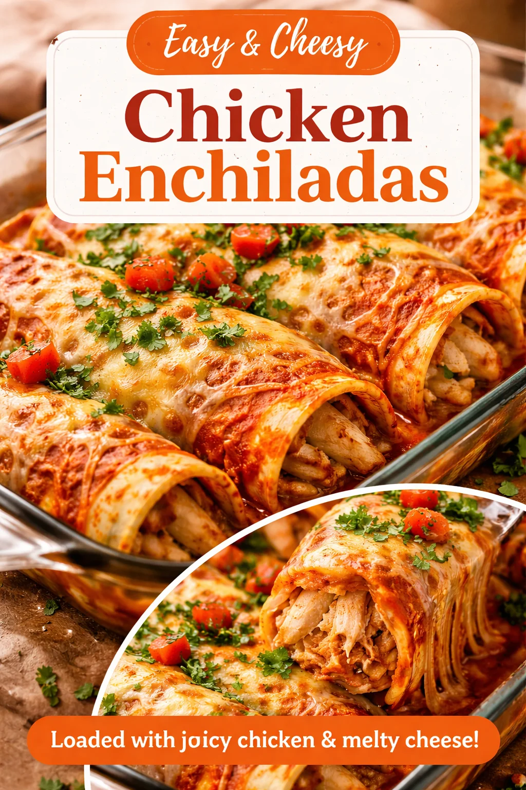 Easy Chicken Sour Cream Enchiladas