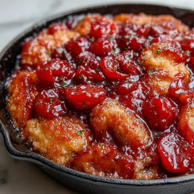 Delicious easy skillet plum cobbler fresh from the oven