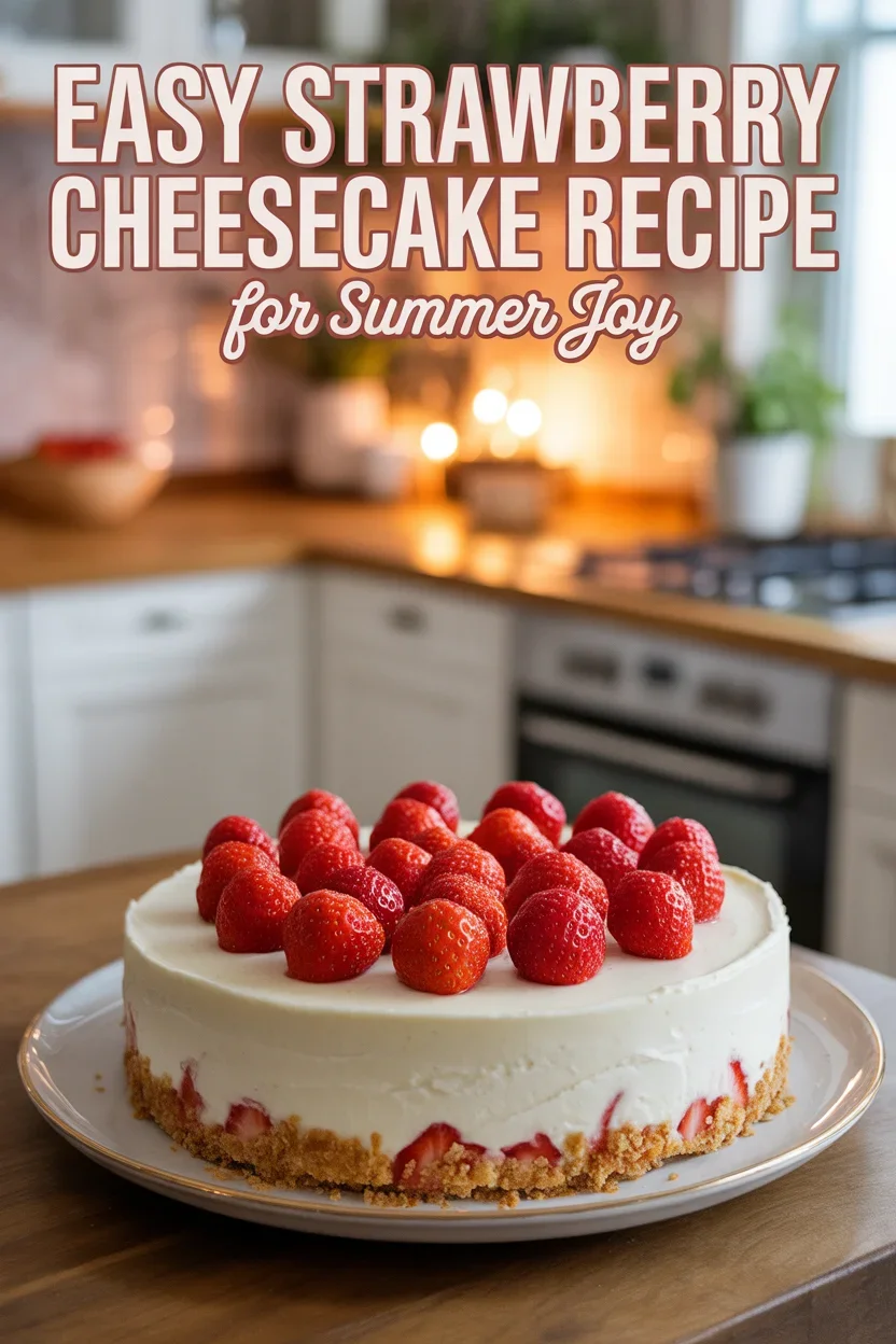 Easy Strawberry Cheesecake Recipe for Summer Joy