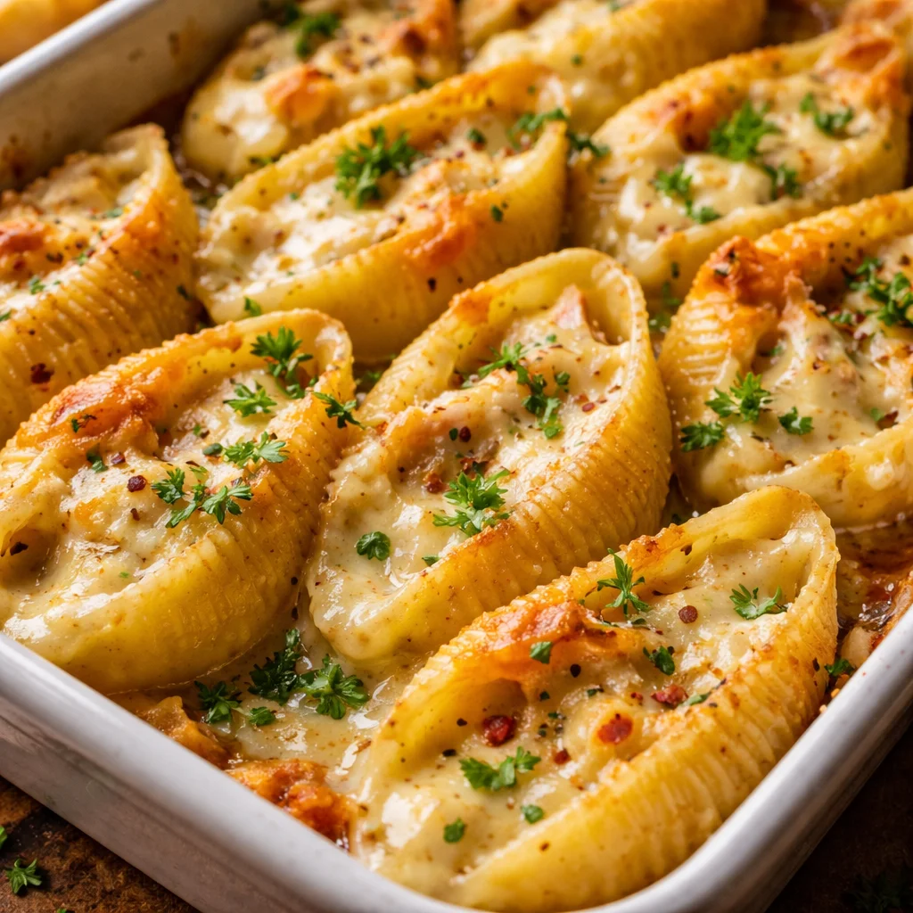 Garlic Butter Stuffed Shells