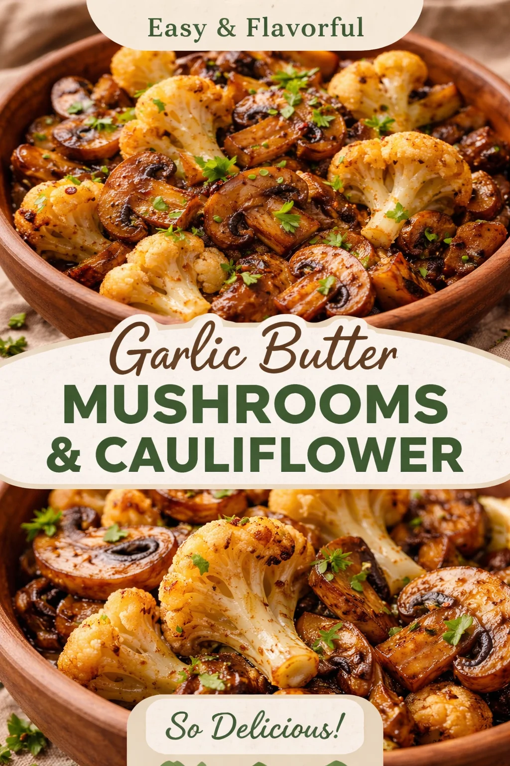 Garlic Cauliflower Mushroom Skillet: Quick & Delicious Dish