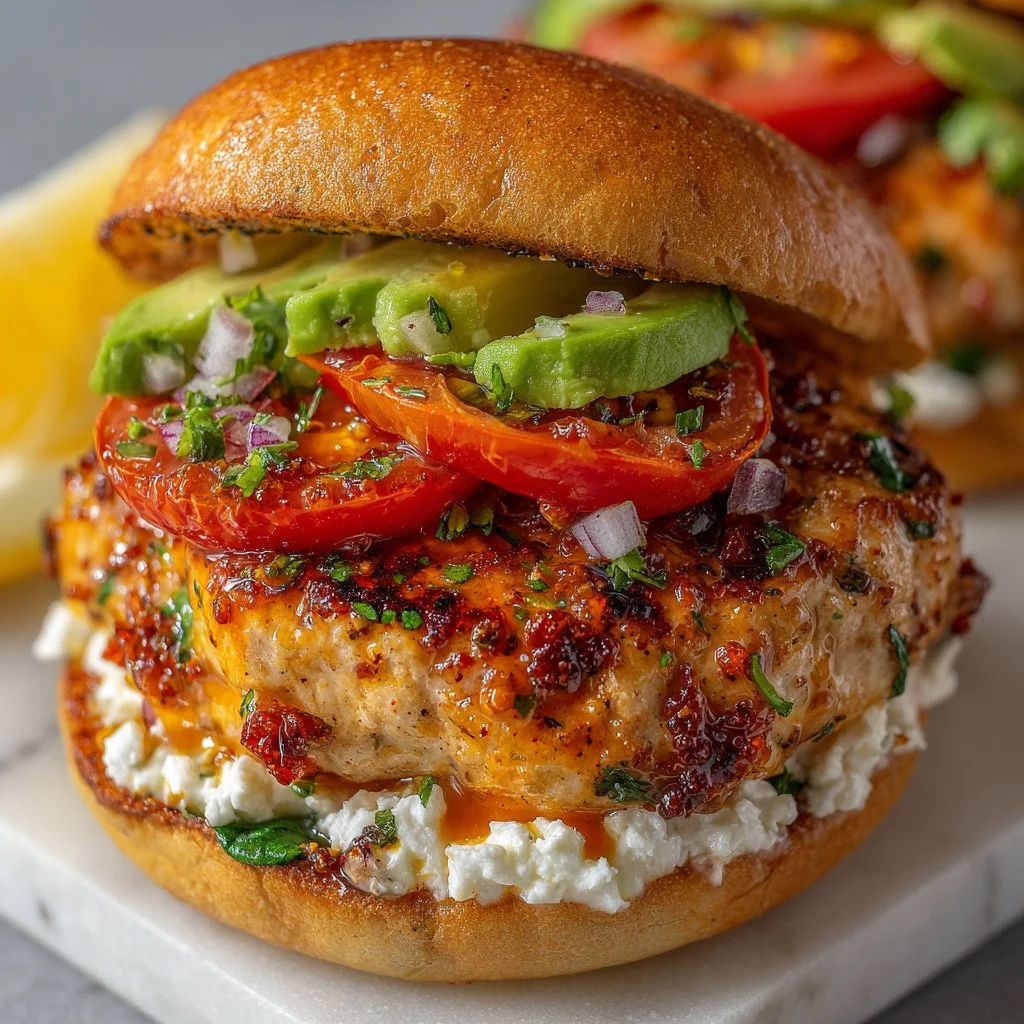 Greek Chicken Burgers