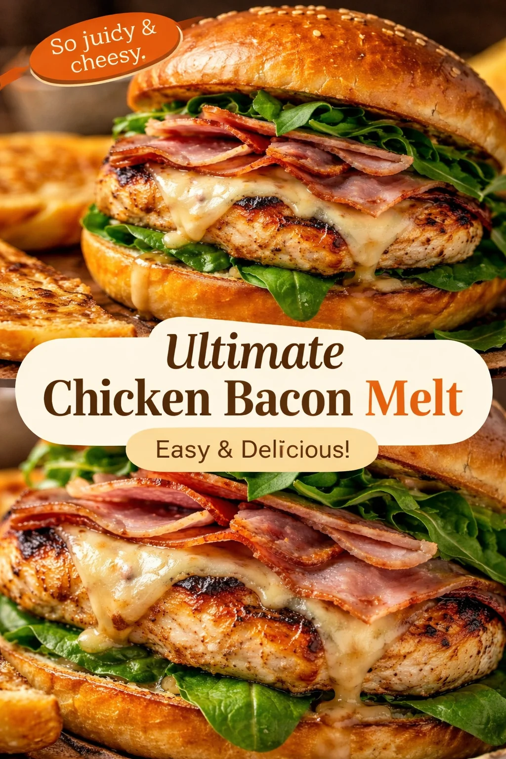 Grilled Chicken Cordon Bleu Sandwich