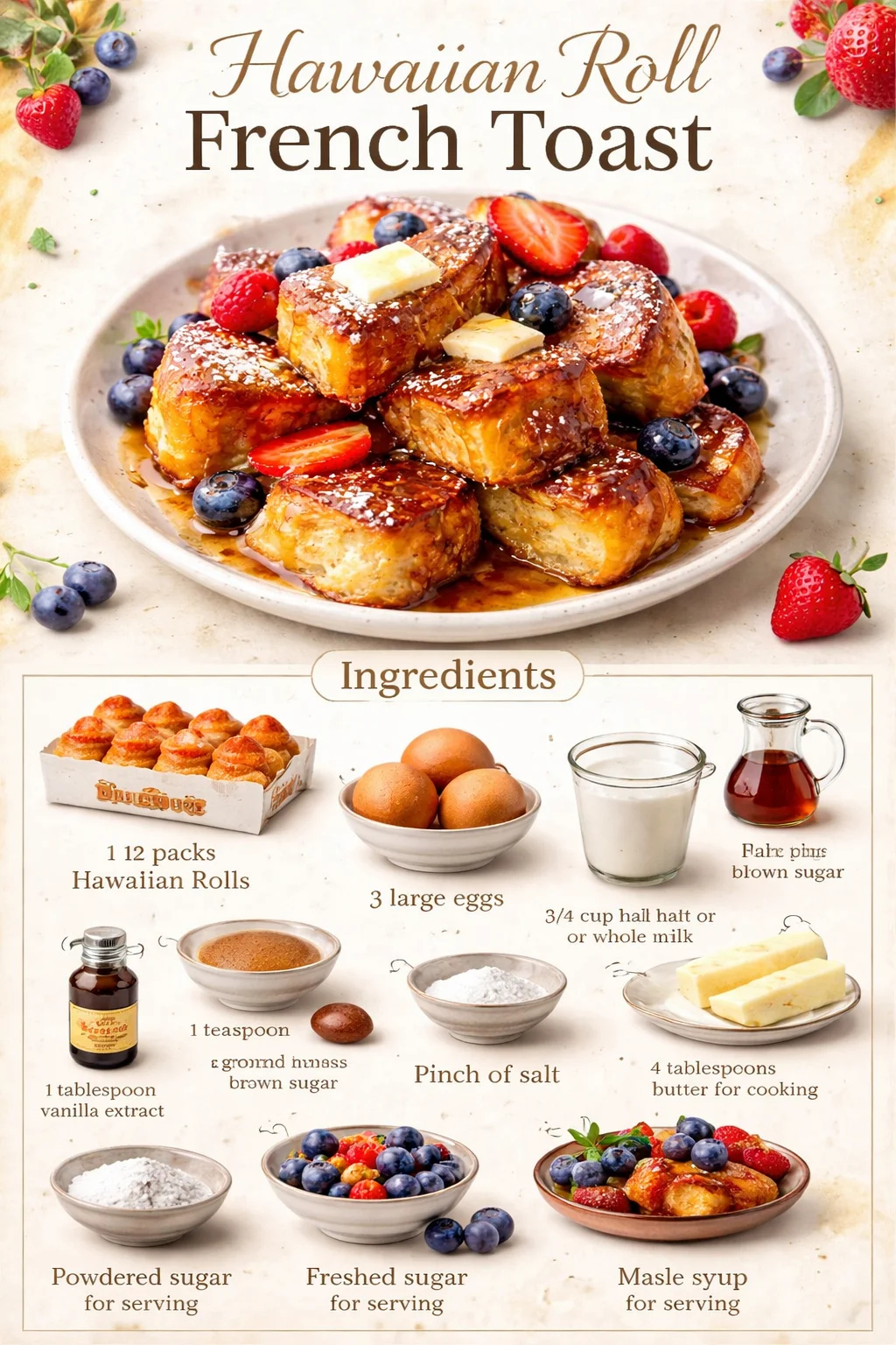 Hawaiian Roll French Toast