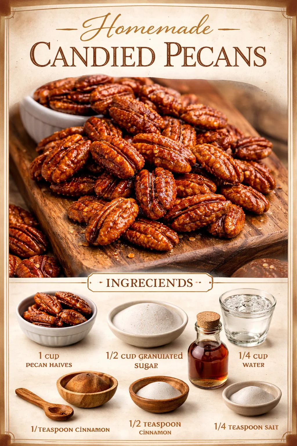 Homemade Candied Pecans