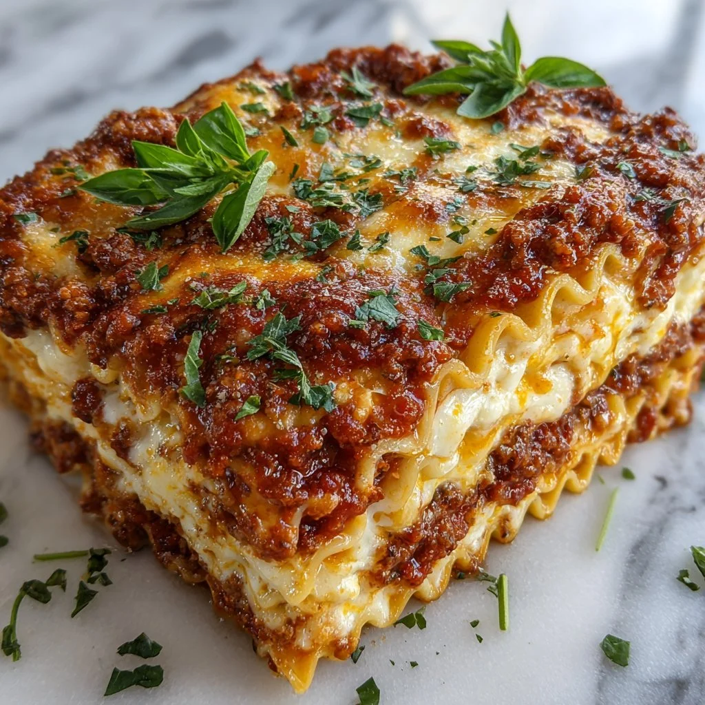 Homemade lasagna noodles made from scratch