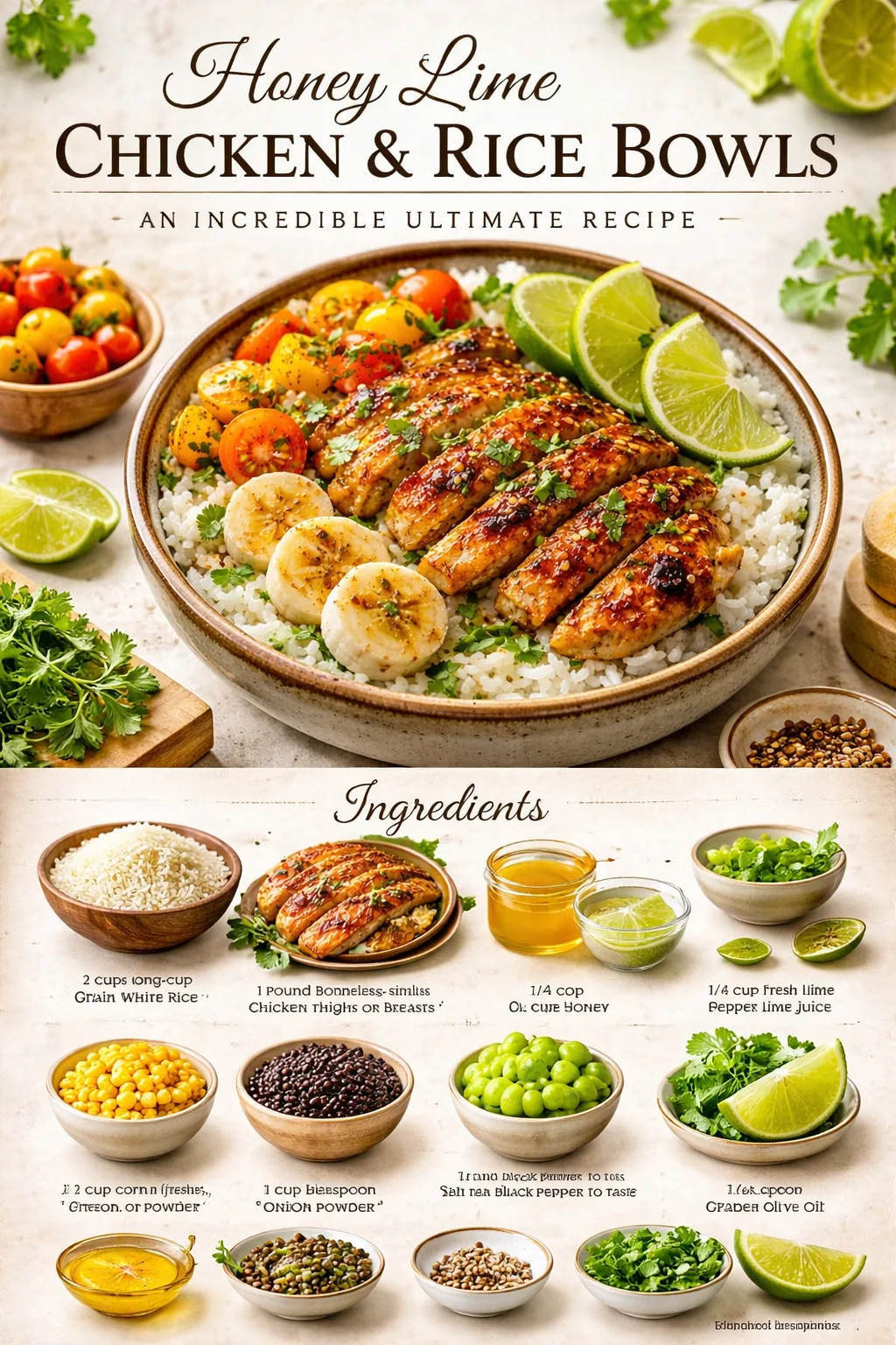 Honey Lime Chicken & Rice Bowls: An Incredible Ultimate Recipe