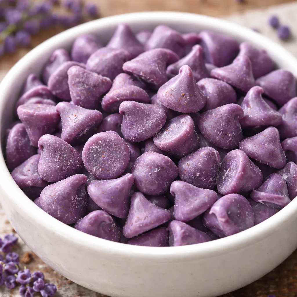 Lavender Chocolate Chips for baking and desserts