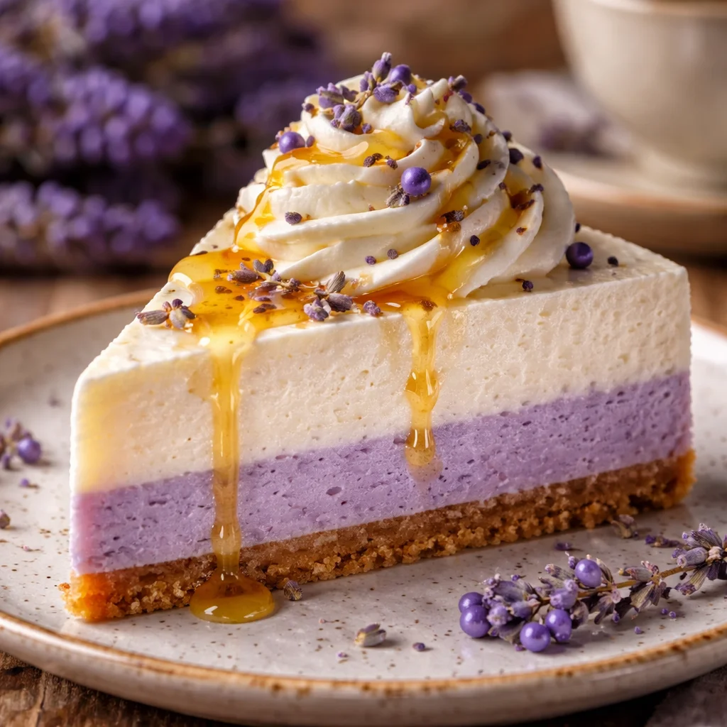 Lavender Earl Grey Cheesecake