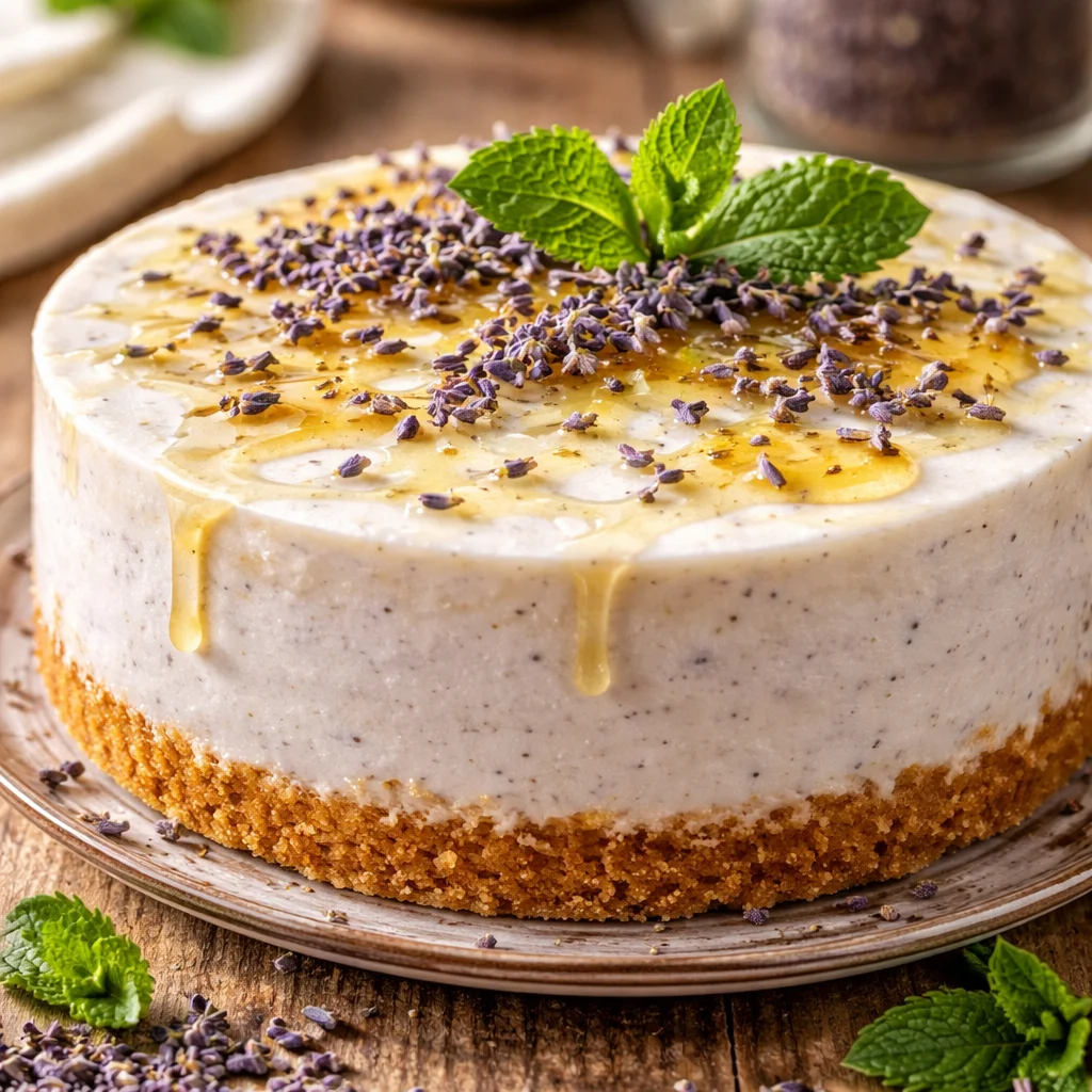 Lavender Honey Cheesecake