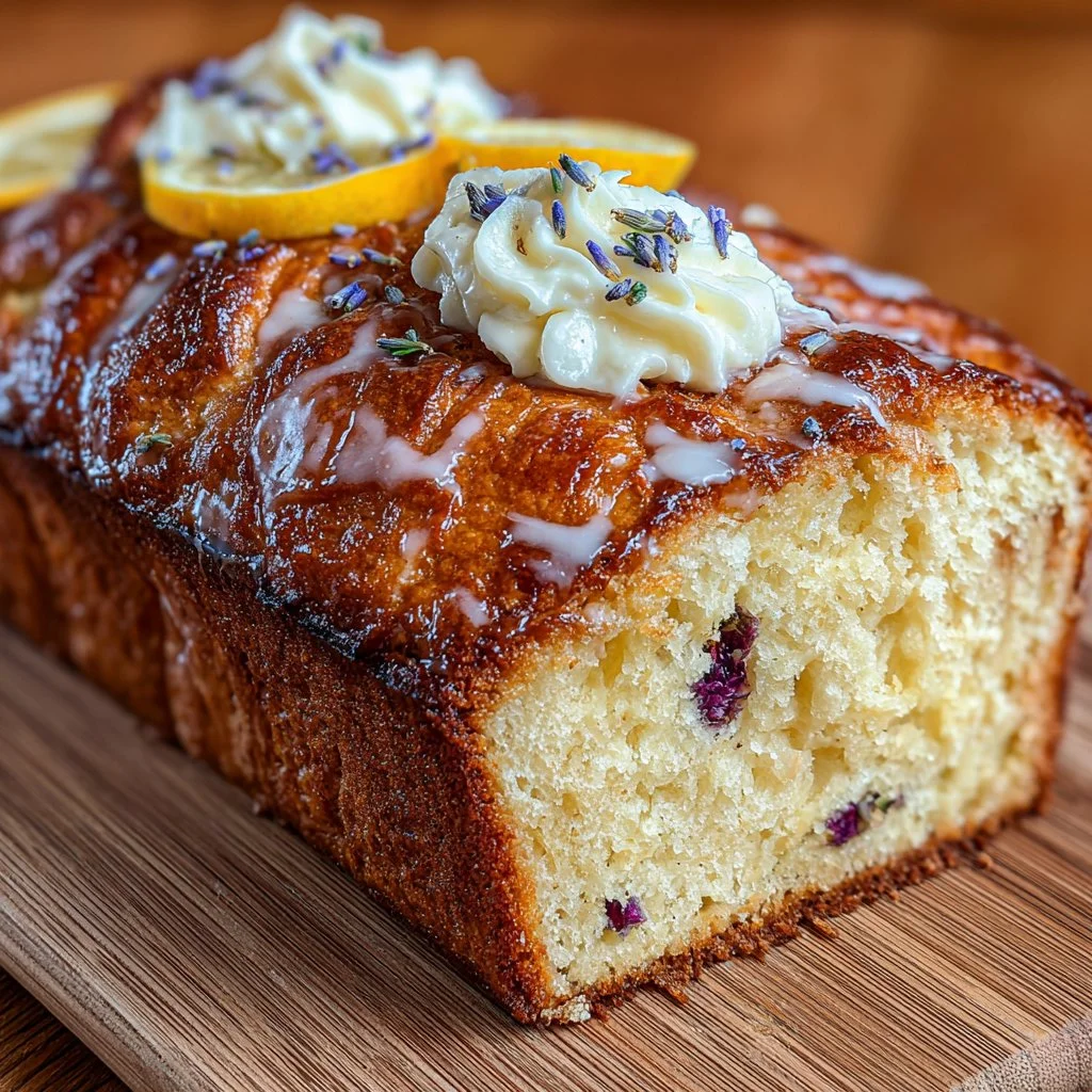 Lemon Lavender Loaf Cake