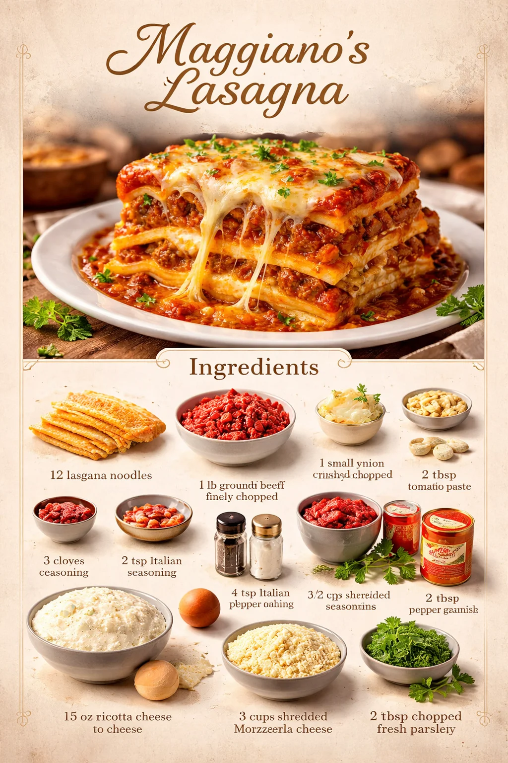 Maggiano's Lasagna