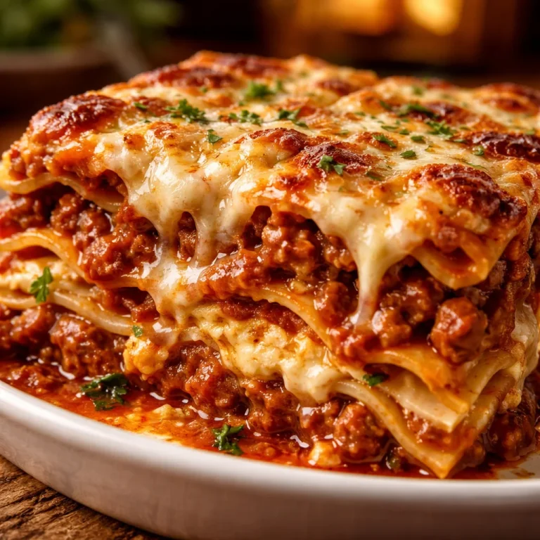 Delicious homemade lasagna inspired by Maggiano's recipe