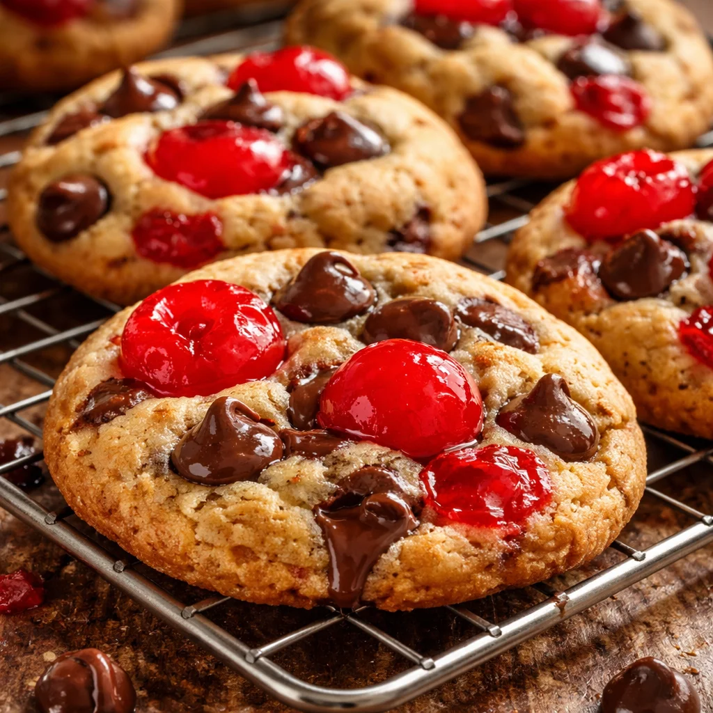 Maraschino Cherry Chocolate Chip Cookies